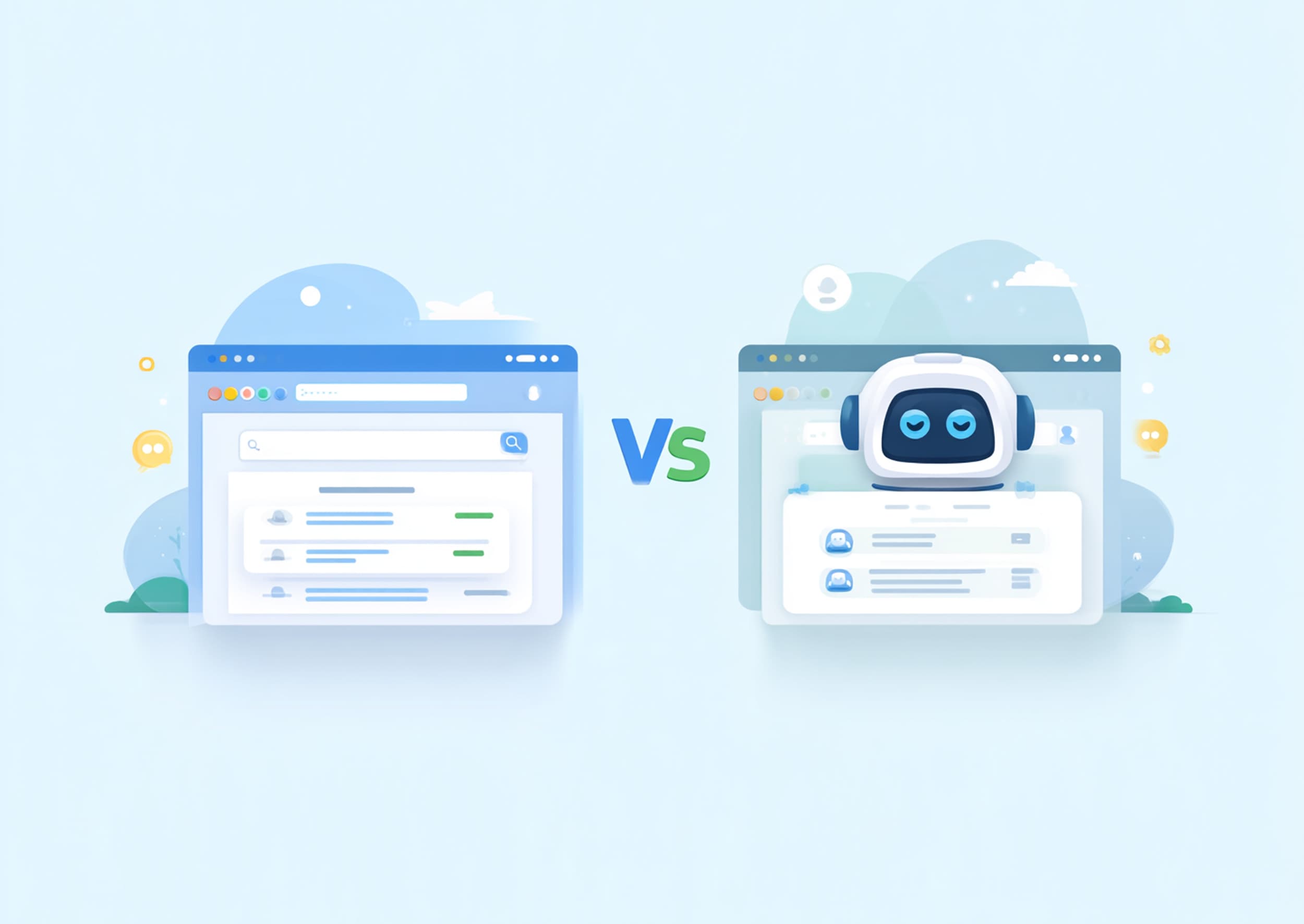 Search vs. Chat